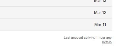 Gmail Account Last Activity