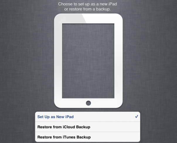 How to Restore Data to the New iPad