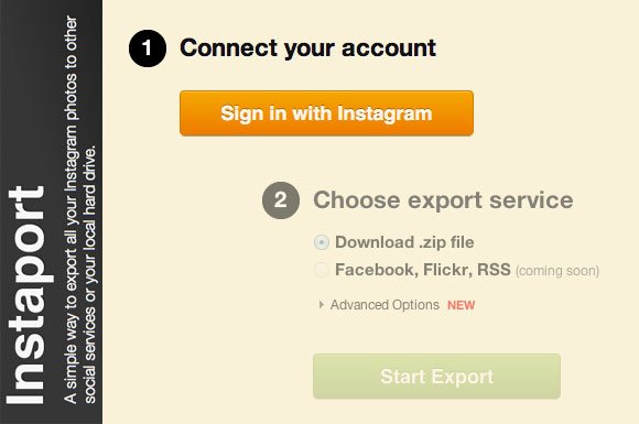 Export, Download and Backup your Instagram photos with Instaport
