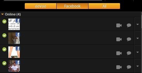 Facebook Friends on ooVoo