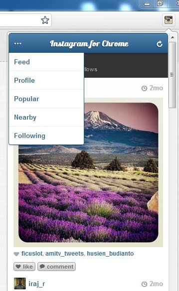Use Instagram for Chrome
