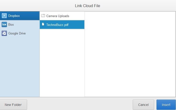 Attach File From Cloud