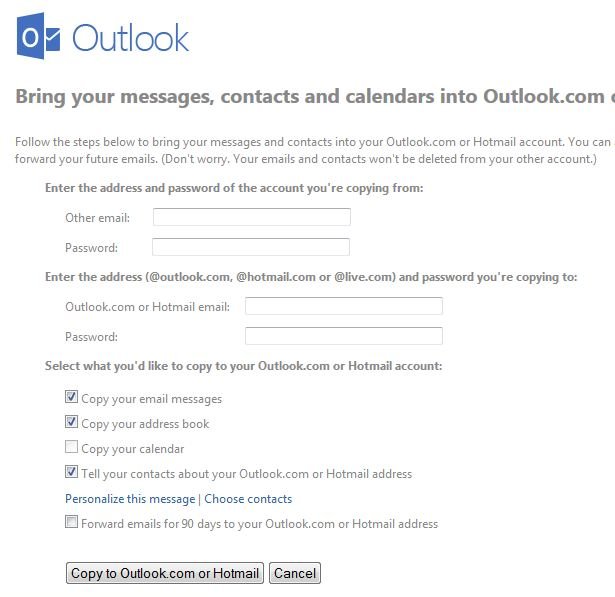 Move Old Gmail Emails and Contact to Outlook