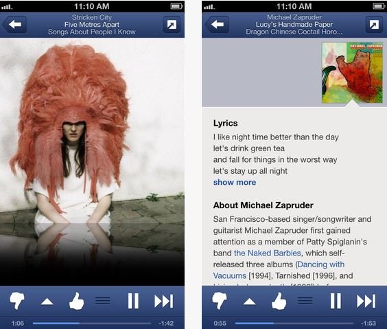 Pandora Radio iPhone iPad App