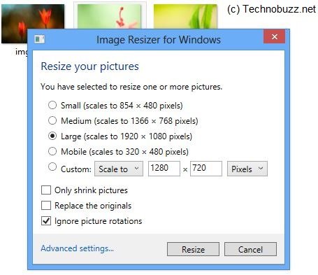 Resize Your Pictures