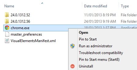 Uninstall apps from Windows Explorer