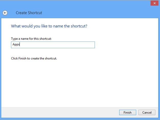 Create Shortcut Name