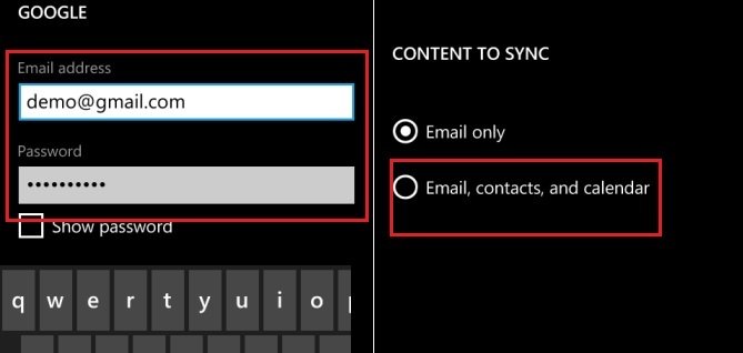 Sync Google Contacts With Windows Phone