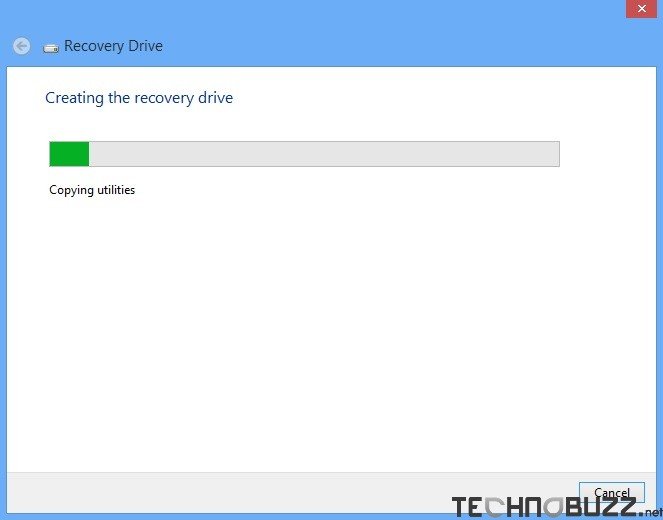 Creating the Recovery Drive