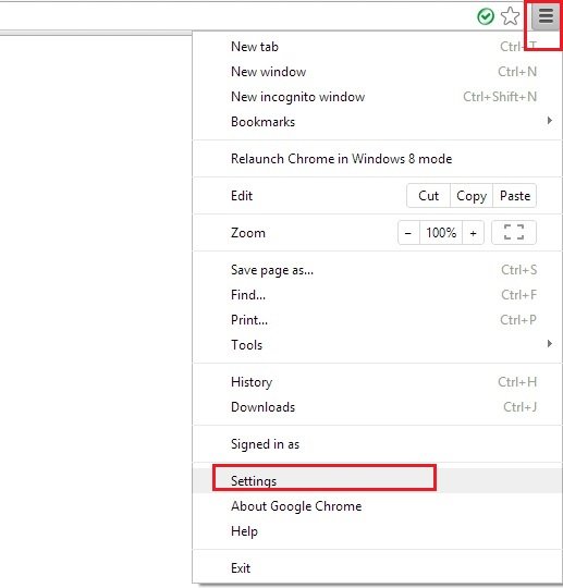 Google Chrome Settings