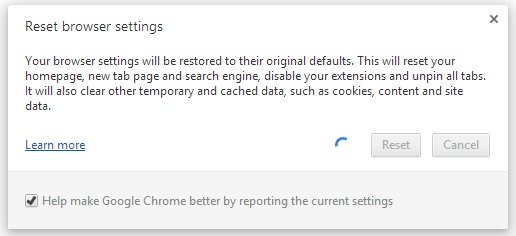 Reset Browser Settings