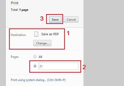 how to save pdf pages separately