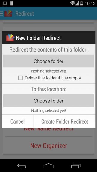 New Folder Redirect