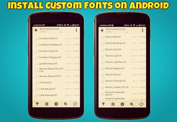 Install Custom Fonts on Android