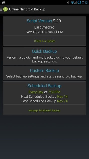Online Nandroid Backup
