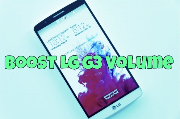 Boost LG G3 Volume