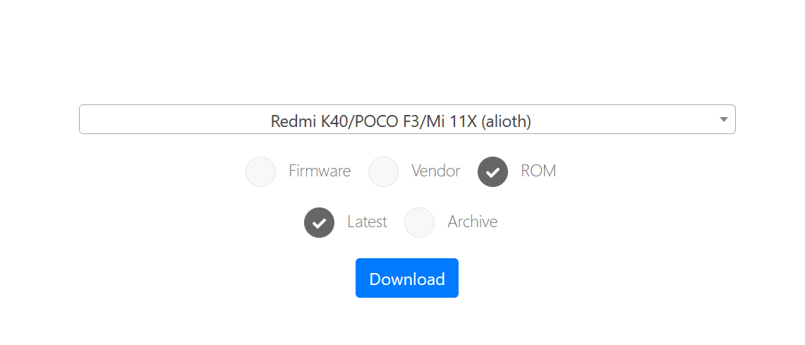 Download MIUI Fastboot ROM