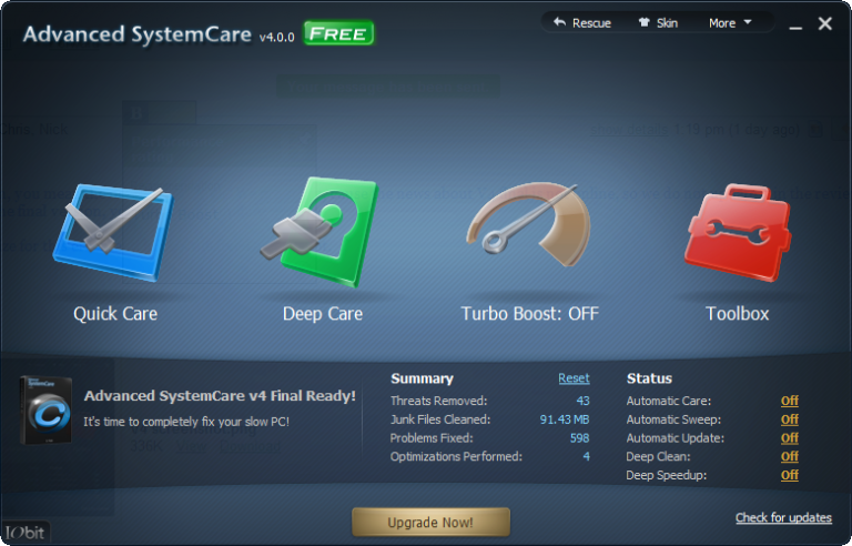 remove realplayer with advanced systemcare