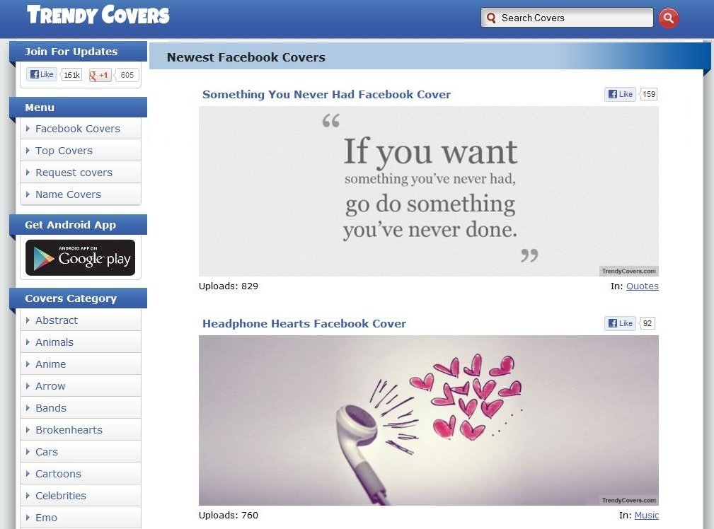 Trendy Facebook Covers