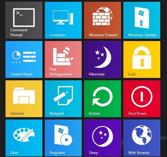 how to create tiles in windows 8