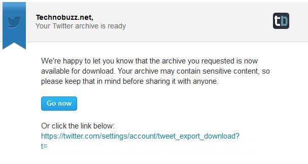 download your twitter archive