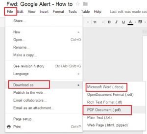 Save Gmail Messages into PDF or Word File Without Any App - TechnoBuzz ...