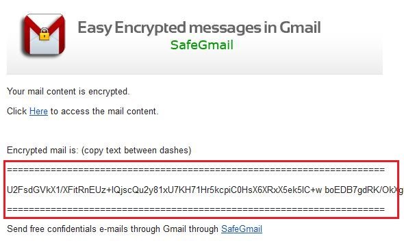 send encrypted gmail