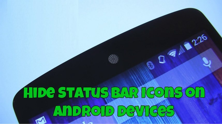 hide icons notification bar android