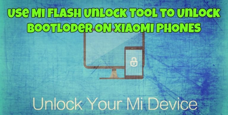 how to use mi flash unlock tool to unlock bootloder