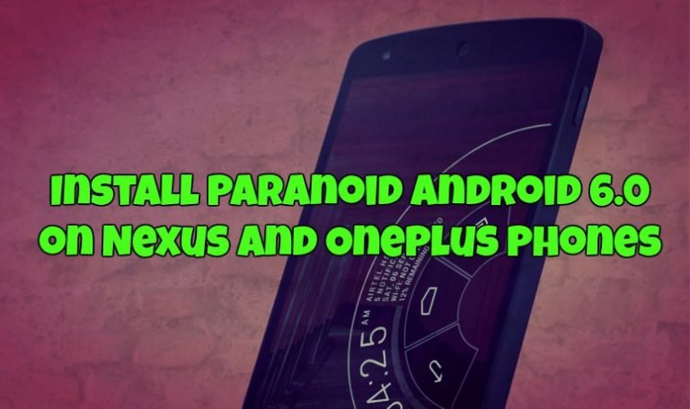 paranoid android gapps 6.0.1