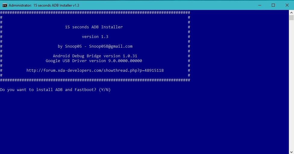 download and install adb and fastboot
